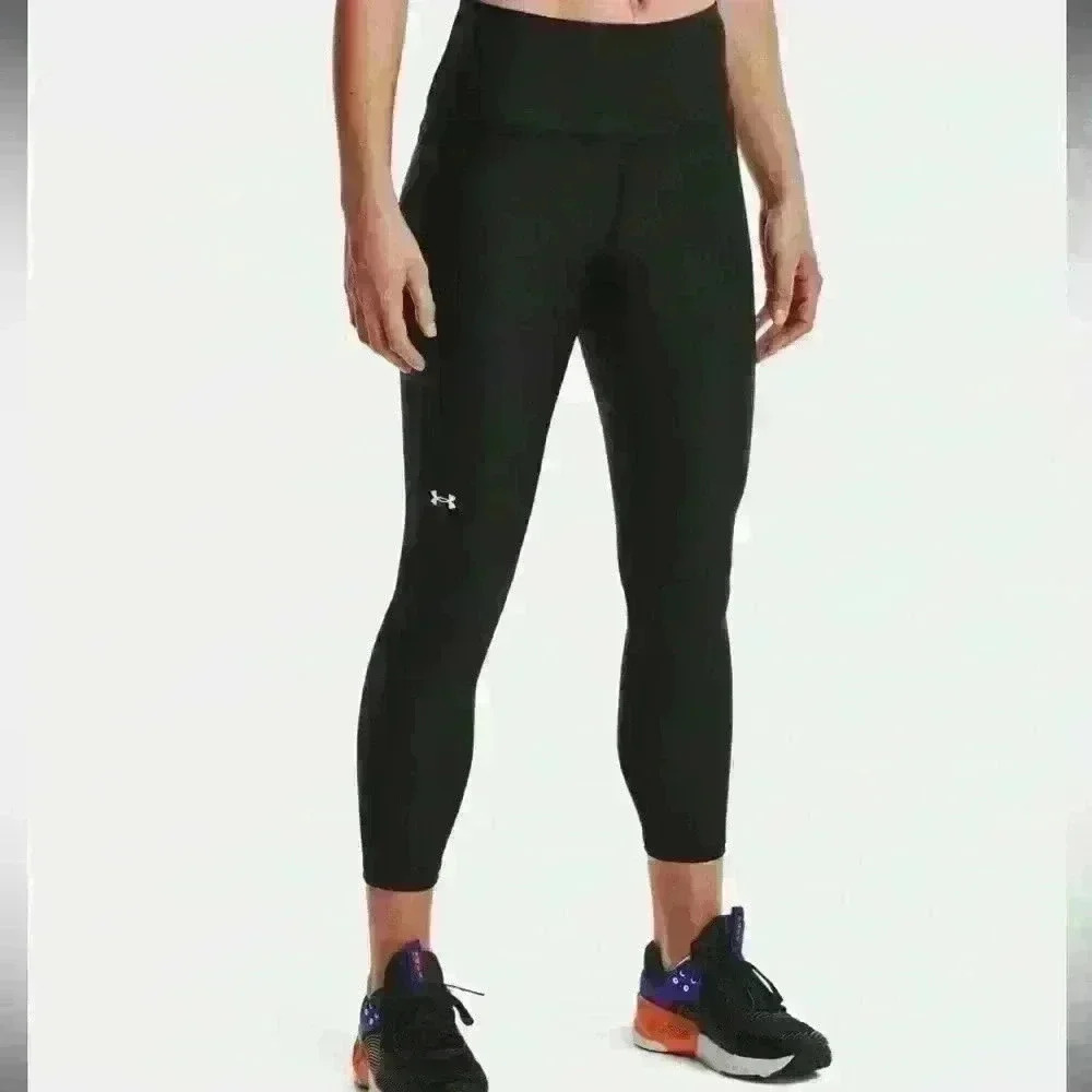NWT Under Armour Women's No-Slip Waistband Compression High Rise Ankle Leggings